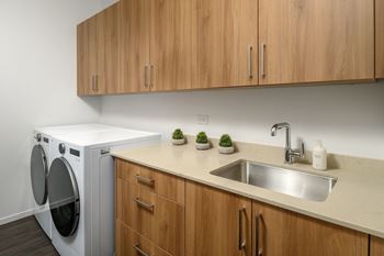 Full-size washer & dryer